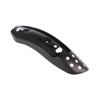 CNC Racing Exhaust pipe heat guard hold Ducati - matt carbon