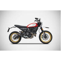 Zard Zuma-black SS Racing Slip-on To Suit Ducati Scrambler Desert Sled 17_19