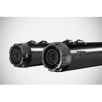 Zard 4.5 Inches Slip-On Exhaust (Street Version) To Suit Harley Davidson CVO Road Glide (2021 - Onwards) - Black