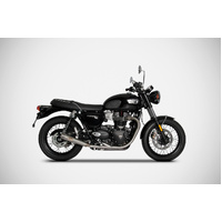 Zard Polished SS E5 Slip-ons To Suit Bonneville T120 21_23