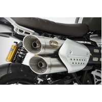 Zard Stainless Steel Slip-On Exhaust (Street Version) To Suit Triumph Scrambler 1200 (2021 - 2023)
