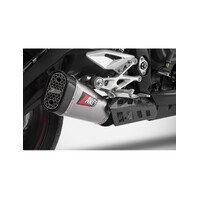 Zard Short Slip-On Exhaust (Racing Version) To Suit Triumph Street Triple 765 (2017 - 2019) - Stainless Steel