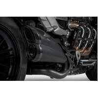 Zard Racing Slip-On Exhaust To Suit Triumph Rocket 3 (2021 - Onwards) - Black - EX DEMO
