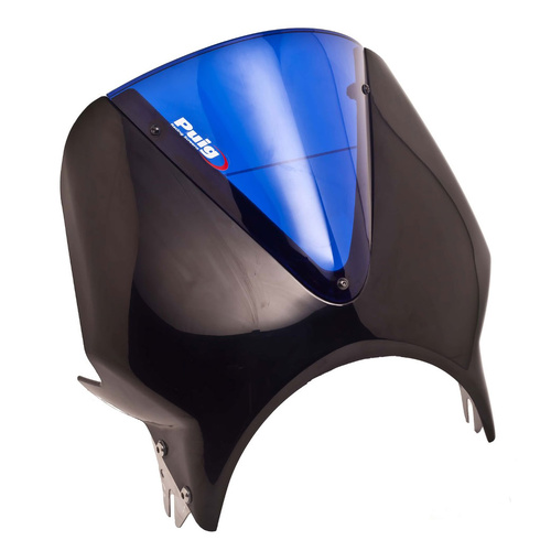 Puig Windscreen Vision Semif. (Black) Screen (Blue)