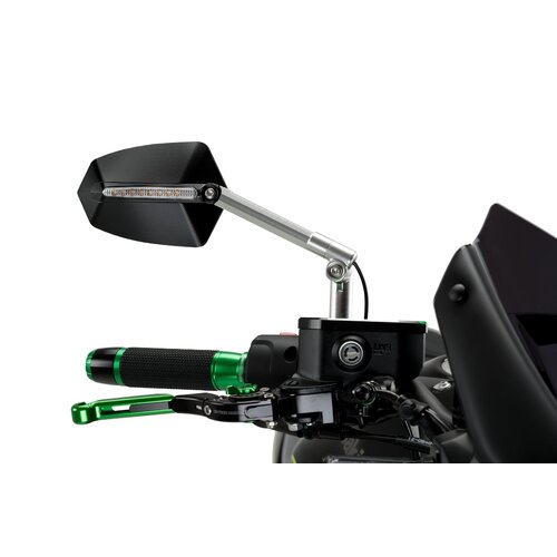 Puig Rear Mirror Mod. GTi Homolog. L/Dcho C/Alu-Black