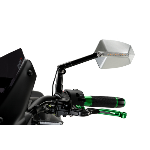 Puig Rear Mirror Mod. GTi Homolog. Left (Black)-Alu