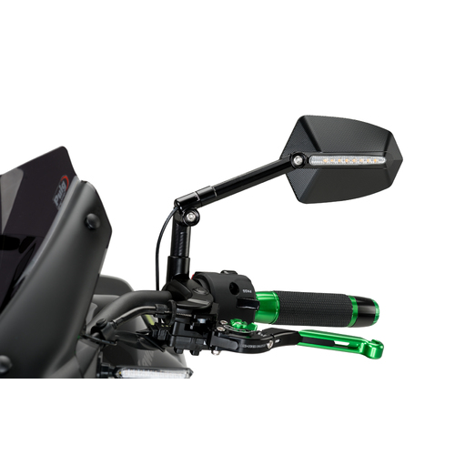 Puig Rear Mirror Mod. GTi Homolog. Left (Black)-Black