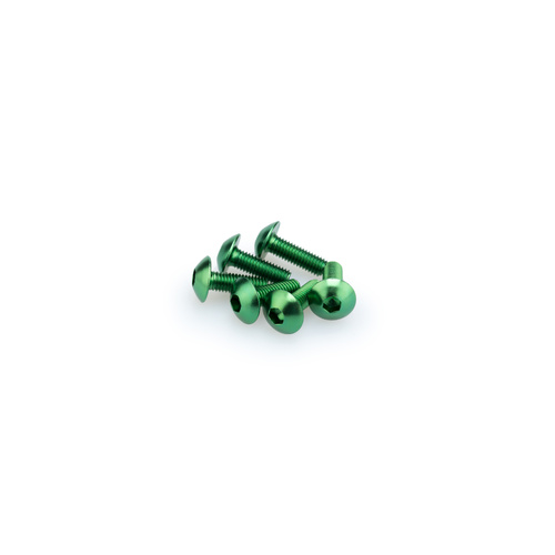 Puig Kit Screws Domed M5X15mm. (Green)
