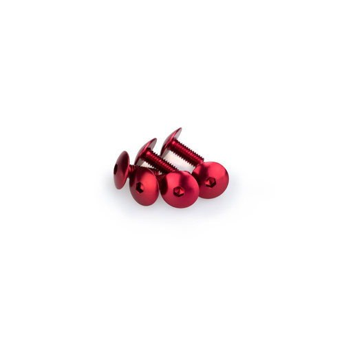 Puig Kit Screws Domed M6X15mm. (Red)