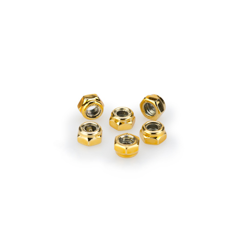 Puig Blister 6 Locknut M5 (Gold)