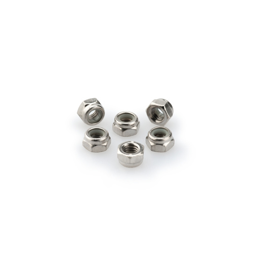 Puig Blister 6 Locknut M5 (Silver)