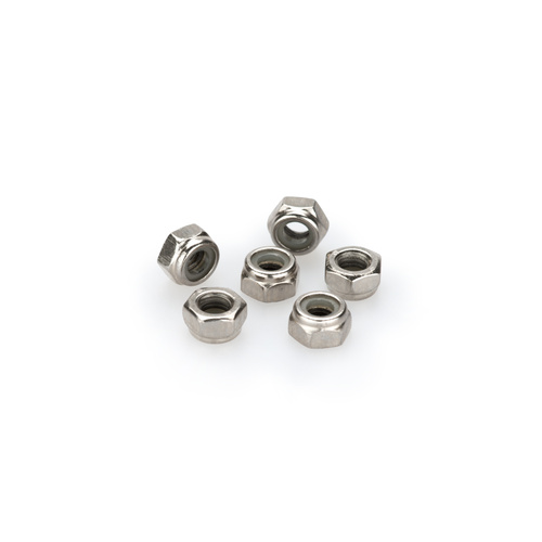Puig Blister 6 Locknut M6 (Silver)