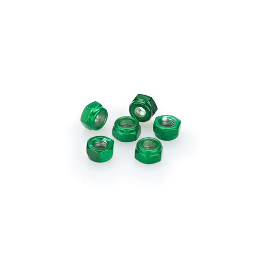 Puig Blister 6 Locknut M6 (Green)
