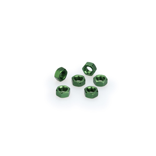 Puig Blister 6 Nuts M6 (Green)