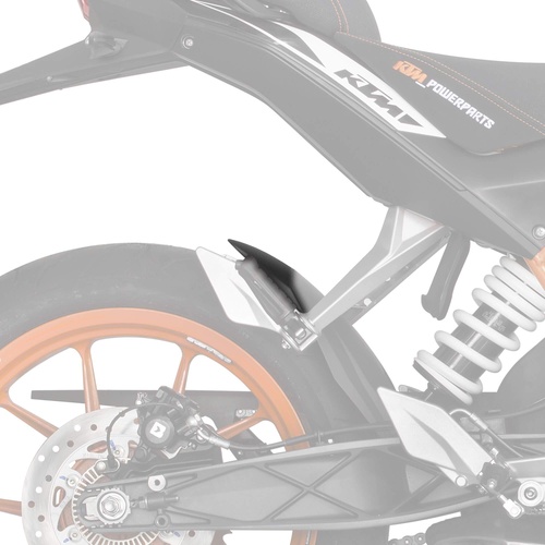 Pyramid Hugger Extension | Matte Black | KTM 125 Duke 2012>2016