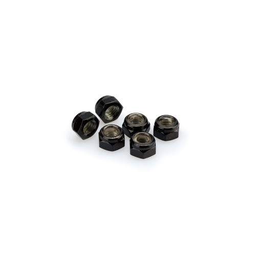Puig Blister 6 Locknut M8 (Black)