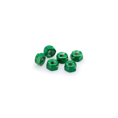 Puig Blister 6 Locknut M8 (Green)
