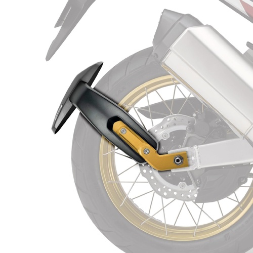 Pyramid Spray Guard | Matte Black + Gold Arm | Honda CRF 1000 L Africa Twin 2016>2019
