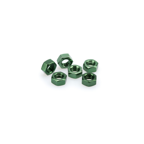 Puig Blister 6 Nuts M8 (Green)