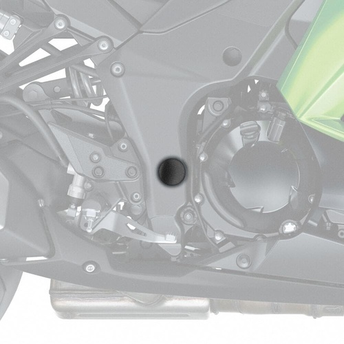 Pyramid Frame End Caps | Matte Black | Kawasaki Z 1000 2010>Current