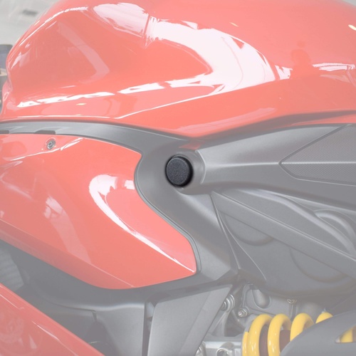 Pyramid Frame End Caps | Matte Black | Ducati 899 Panigale 2013>2015