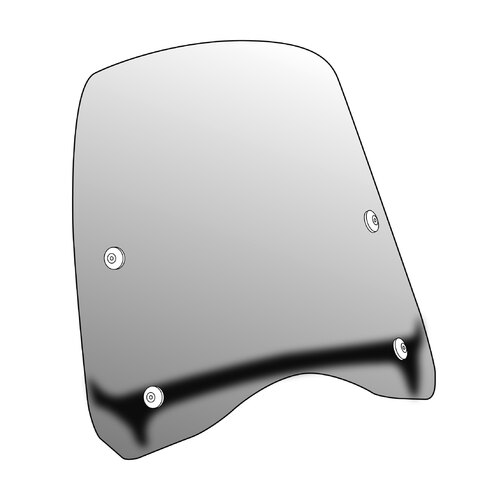 Puig T.G Windscreen To Suit Kymco YUP and PEOPLE Scooters (Clear)