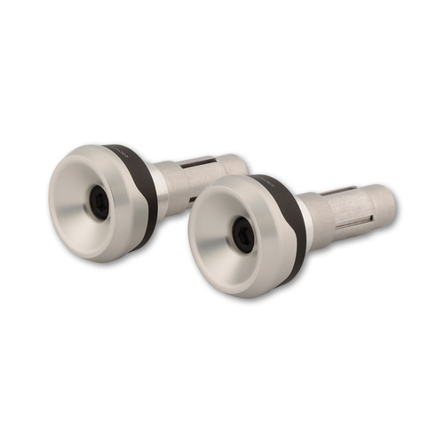 HIGHSIDER AKRON-XS HANDLEBAR ENDS, SIL