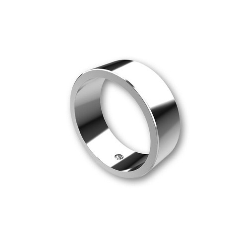 HIGHSIDER COLOUR RING HANDLEBAR ENDS, SIL