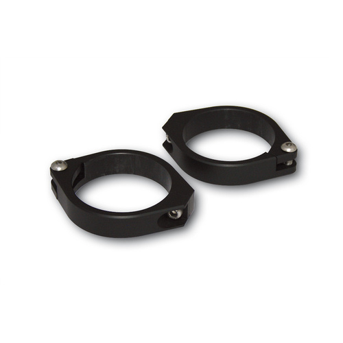 HIGHSIDER FORK PIPE CLAMPS, BLK, 47-54MM
