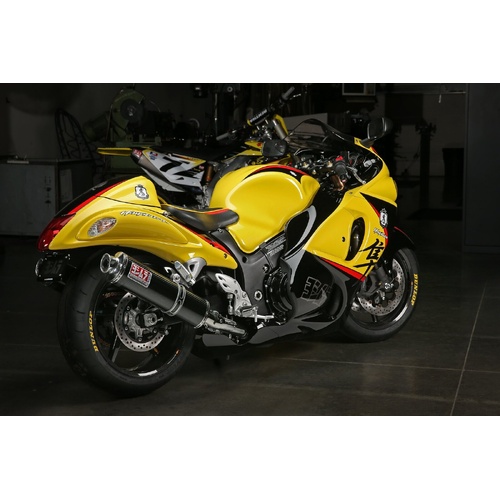 Yoshimura HAYABUSA 08-20 RS-3 Stainless Slip-On Exhaust, w/ Carbon Fiber Mufflers