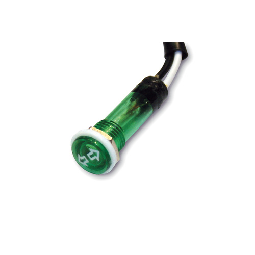 HIGHSIDER INDICATOR LIGHT GREEN D.12MM