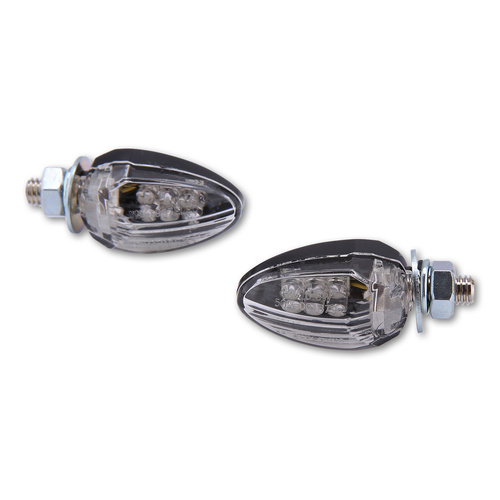 HIGHSIDER LED FLASHER DROP REAR CLEAR LENS