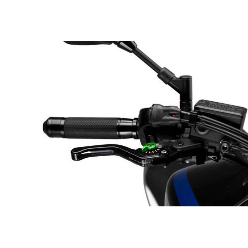 Puig 3.0 Short Brake Lever (Black With Green Adjuster)