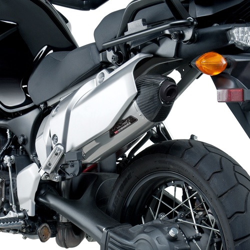 Yoshimura SUPER TENERE 12-24 RS-4T Stainless Slip-On Exhaust, w/ Stainless Muffler