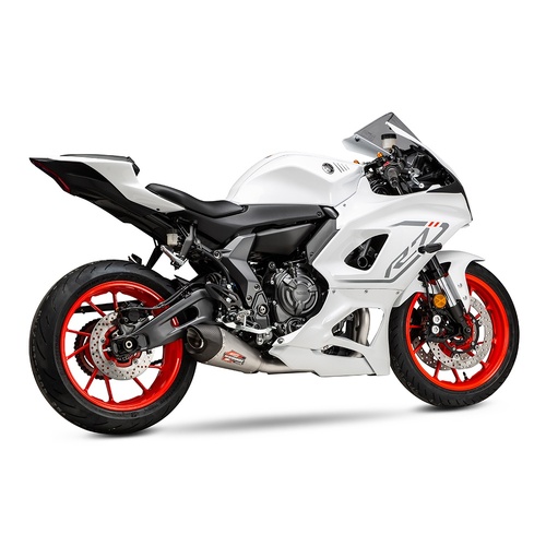 Yoshimura R7 22-25 / MT-07 17-25 Race AT2 Stainless Full Exhaust, w/ Stainless Muffler