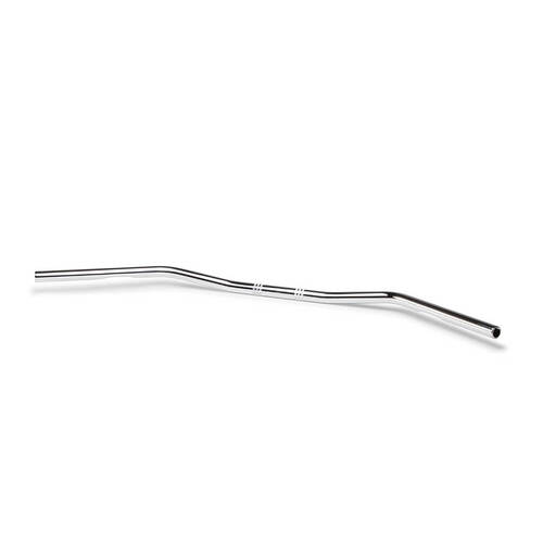 LSL Steel Wide Bar Handlebars (1") (Colour: Chrome) - With Harley Dimple