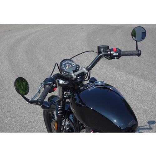 LSL Steel Flat Track Handlebars (1") (Colour: Black)