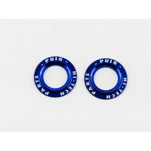Puig Coloured Rings For Front Fork Protectors (Blue)