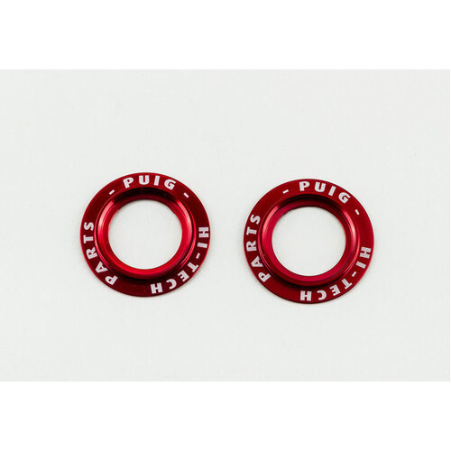 Puig Coloured Rings For Front Fork Protectors (Red)