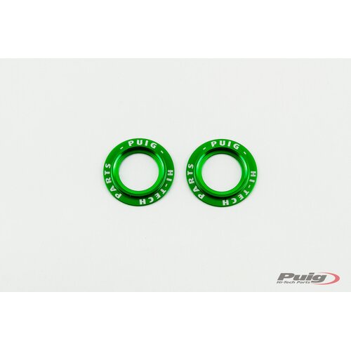 Puig Kit Rings Anodized Front Fork Protector C/Green