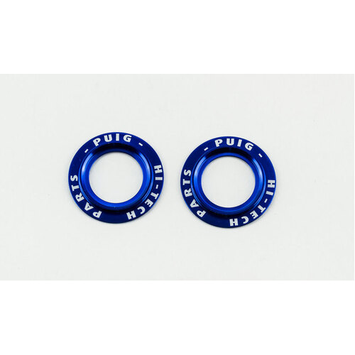 Puig Aluminium Rings To Suit Swing Arm Protectors (Blue)