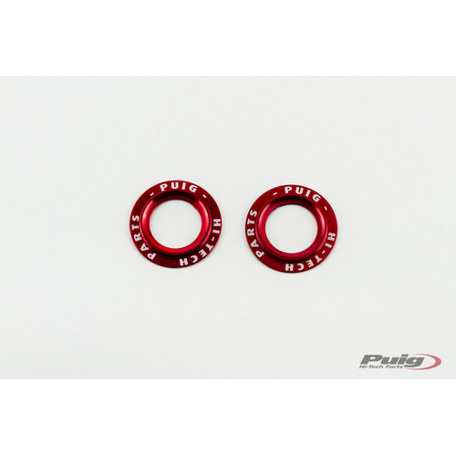 Puig Kit Rings Anodized Swing Arm Protector (Red)