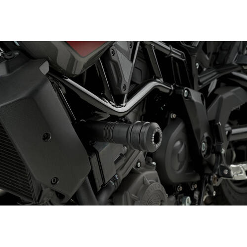Puig Vintage Frame Sliders To Suit Indian FTR 1200 2019 - Onwards (Black)