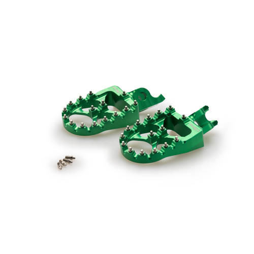 Puig Footpegs Hi-Tech Off-Road Kawasaki (Green)