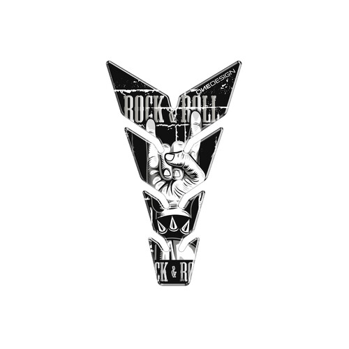 Puig Tank Pad Skull Skull Rock&Roll (Black)