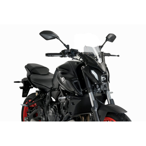 Puig New Generation Sport Screen To Suit Yamaha MT-07 (2021 - Onwards) - Smoke