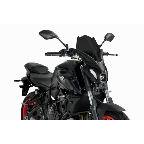 Puig New Generation Touring Screen To Suit Yamaha MT-07 2021- Onwards (Dark Smoke)