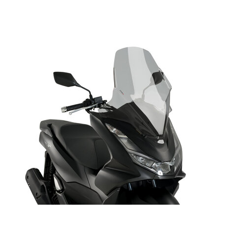 Puig V-Tech Line Touring Screen To Suit Honda PCX 125 (2021 - Onwards) - Smoke