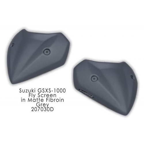 Pyramid Fly Screen | Matte Grey (Matte Fibroin Grey) | Suzuki GSX-S 1000 2015>Current