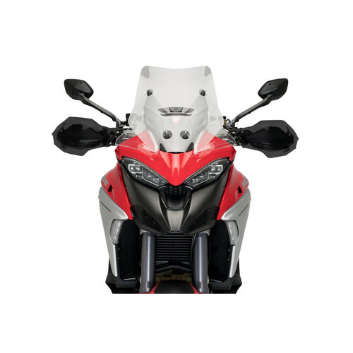 Puig Handguard Extension To Suit Ducati Multistrada V4/V4S/V4S Sport 2021 - Onwards (Dark Smoke)